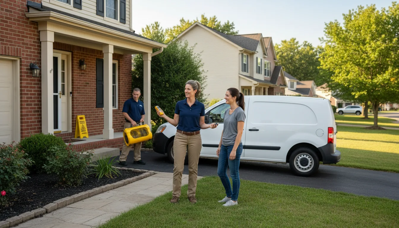 Residential water damage restoration in Sumner, MS